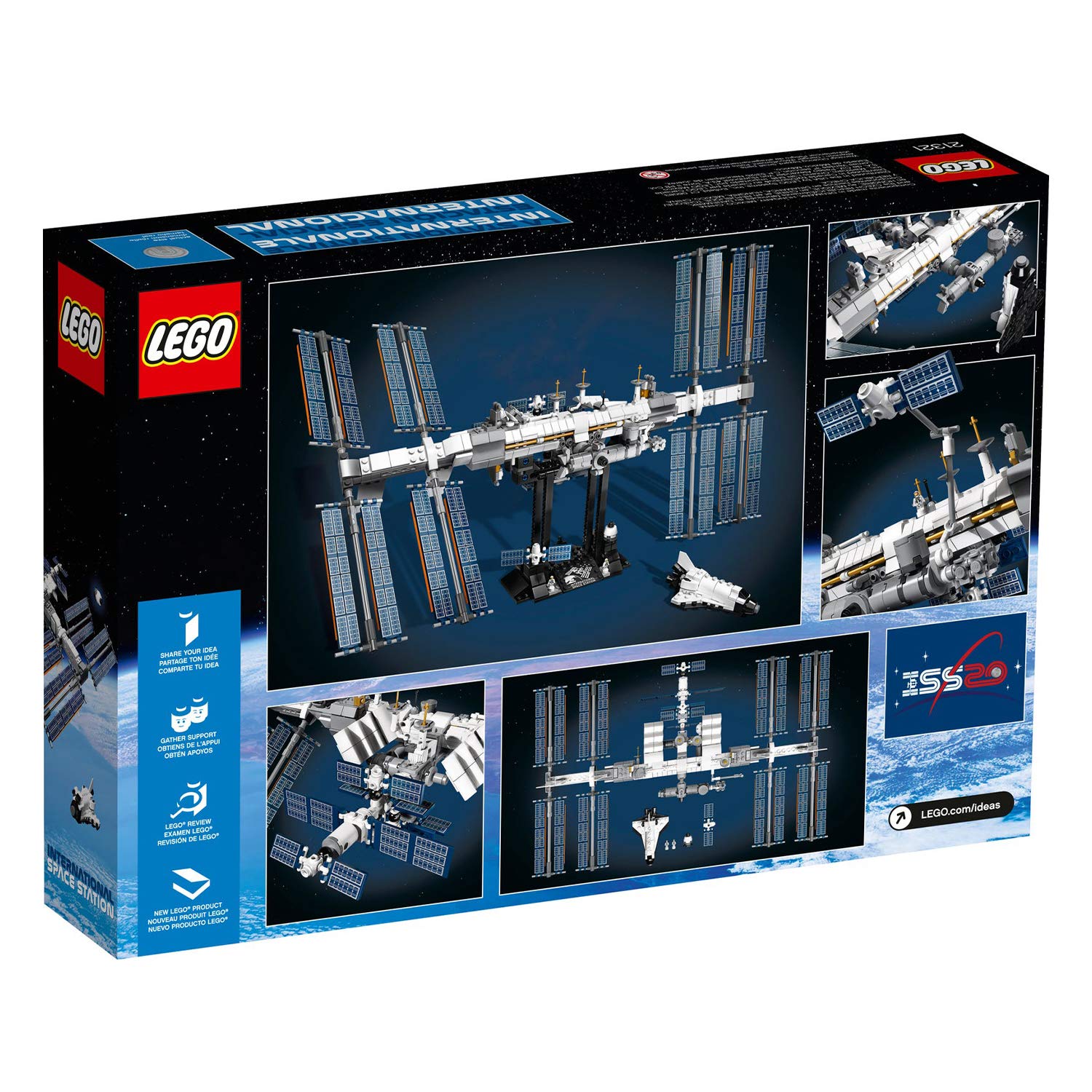 LEGO Ideas ISS 21321 astronaut microfigures add realistic scale and storytelling.