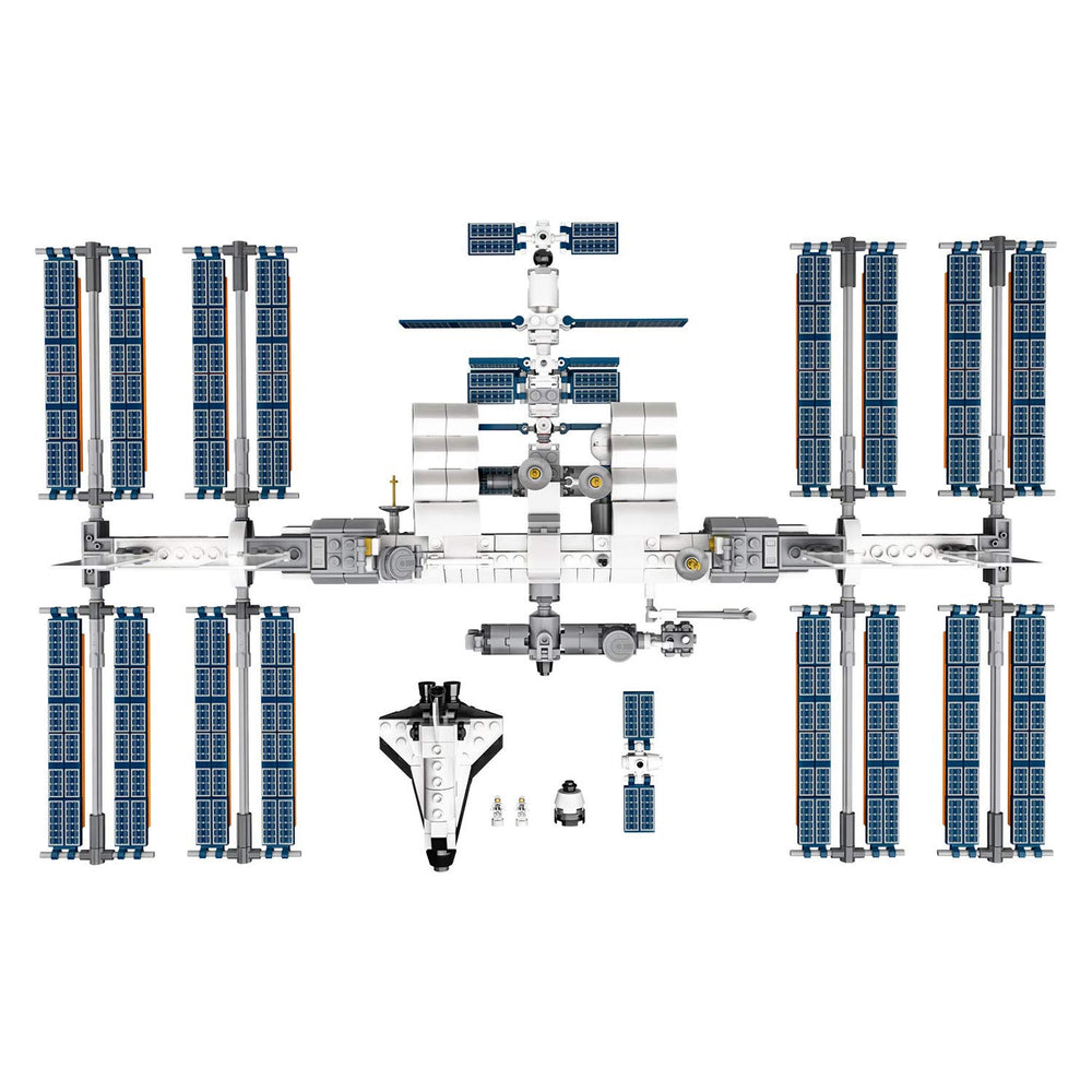 LEGO Ideas ISS 21321 dimensions reveal a tall, wide room display.