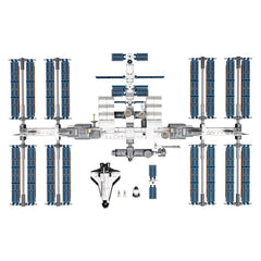LEGO Ideas ISS 21321 dimensions reveal a tall, wide room display.