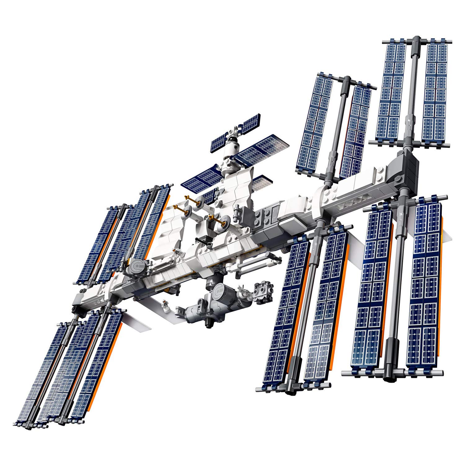 LEGO Ideas ISS 21321 mini NASA space shuttle enhances display variety.