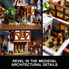 LEGO Ideas Medieval Blacksmith 21325 figures and horse enhance storytelling