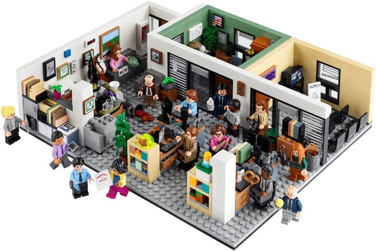 LEGO Ideas The Office 21336 conference room display for collectible scene recreations.