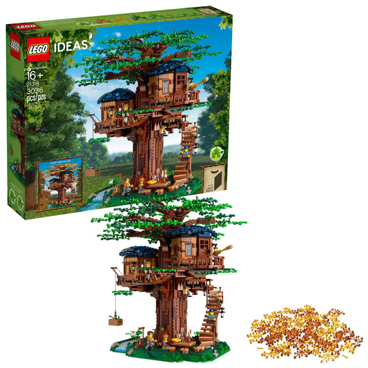 LEGO Ideas Tree House 21318 exterior view showcases display-worthy craftsmanship