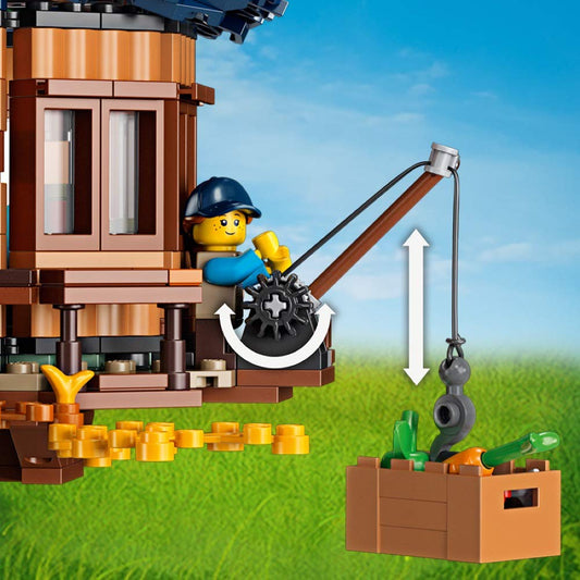 LEGO Ideas Tree House interior featuring master bedroom and nursery for storytelling