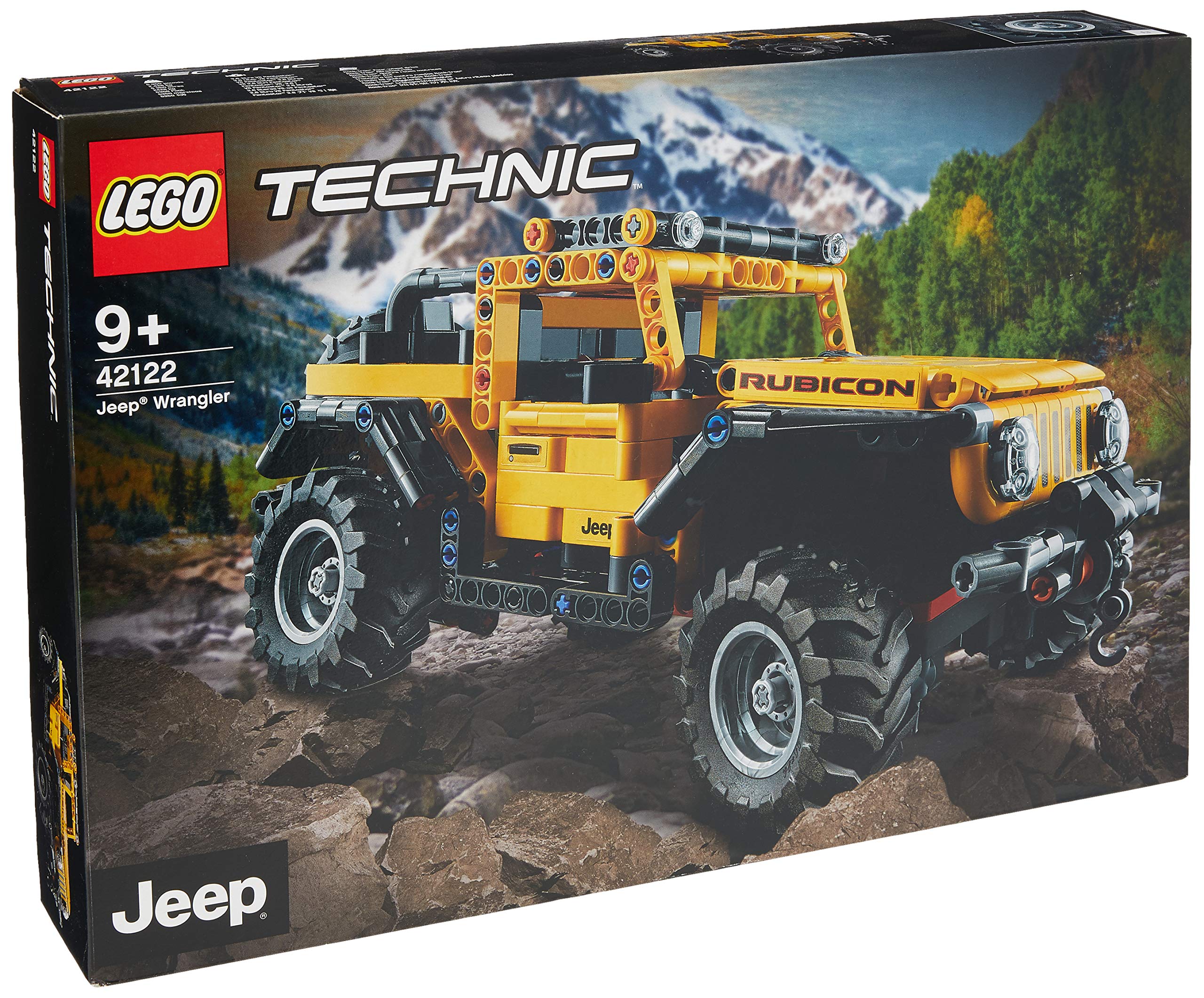 LEGO Jeep Wrangler 42122 spare tire and winch add authentic off-road details.