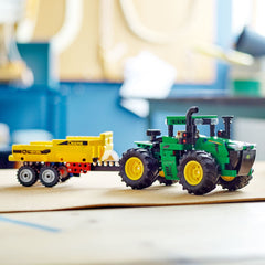 LEGO John Deere 9620R tipping trailer for transporting pretend loads.