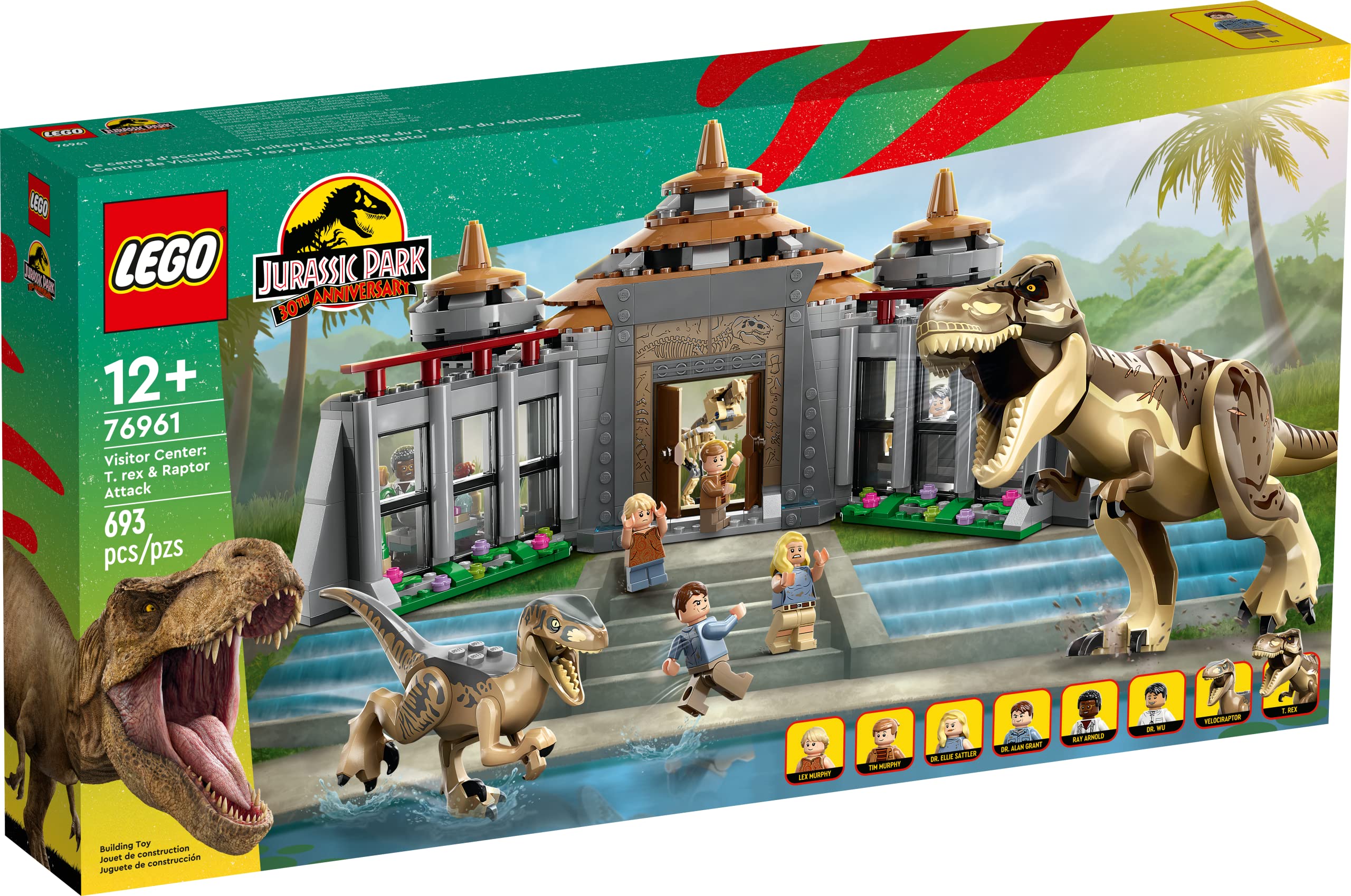 LEGO Jurassic Park Visitor Center build and display options for collections.