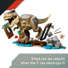 LEGO Jurassic World River Escape ATV and boat accessories for dynamic chases