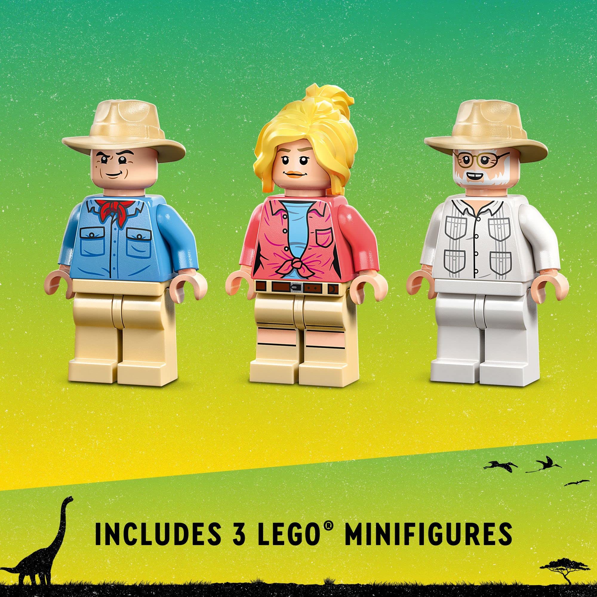 LEGO Jurassic World detachable leaves tree supports interactive storytelling and set-building variety.