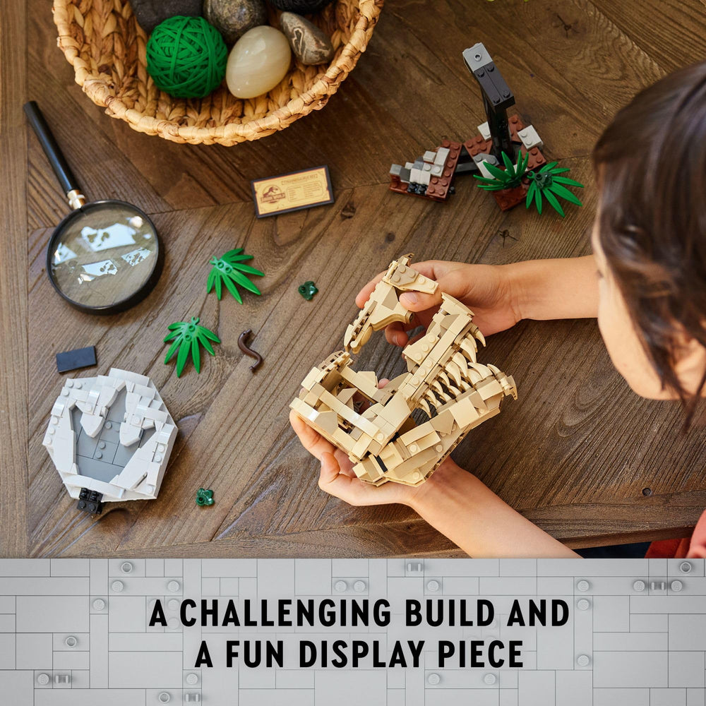 LEGO Jurassic World footprint and amber piece add discovery flair