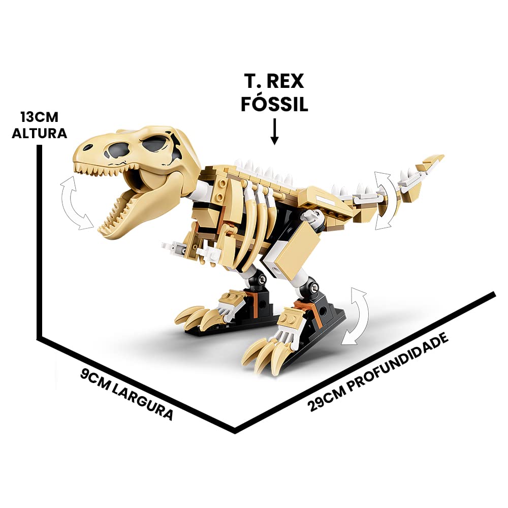 LEGO Jurassic World display stand as a museum exhibit base