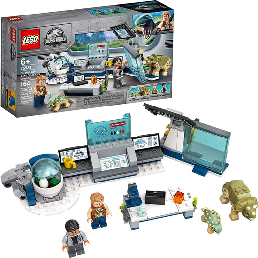 LEGO Jurassic World Dr Wu's Lab laptop panel for interactive storytelling