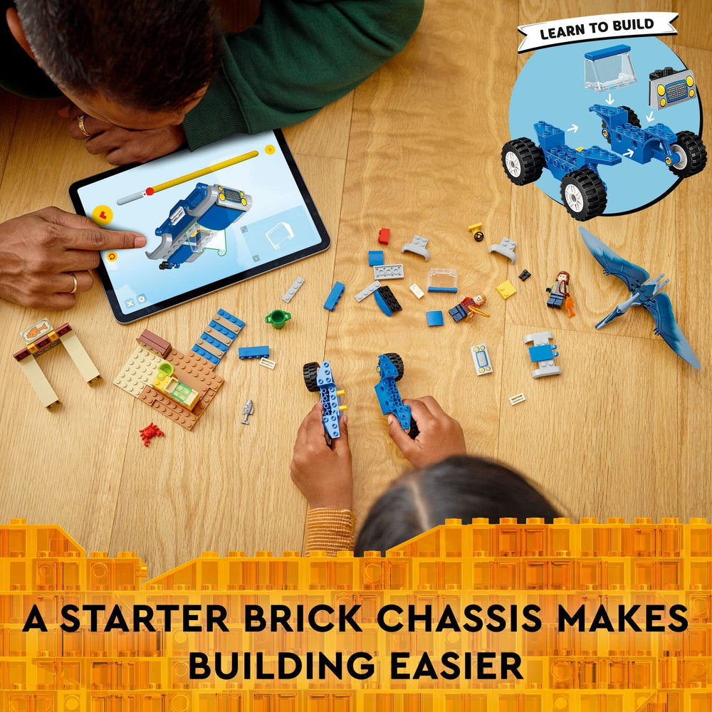 Buggy car with Starter Brick chassis for easy building and play.