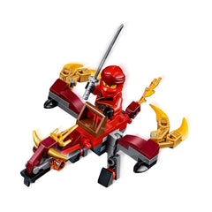 LEGO Kai minifigure with sword offers instant display and action-ready play.
