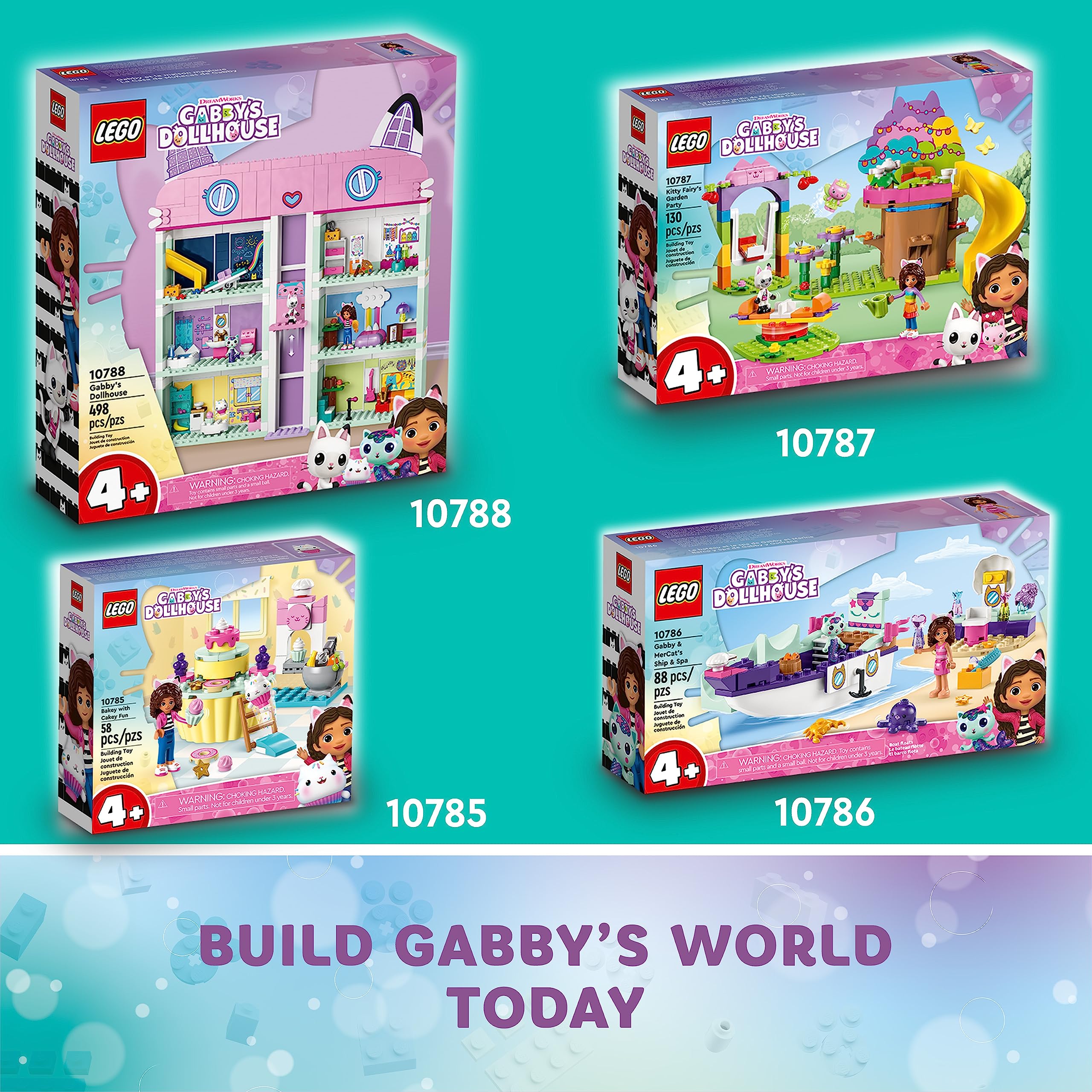 LEGO Kitty Fairy’s Garden Party garden accessories including teapot and butterflies for creative scenes