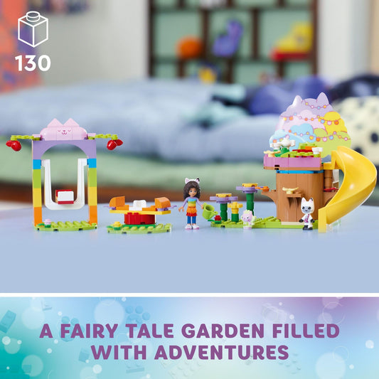 LEGO Kitty Fairy’s Garden Party swing feature encouraging active pretend play