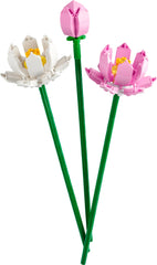 LEGO Lotus Flower bloom in pink and white for versatile gift ideas