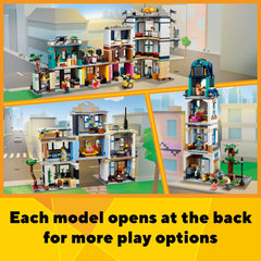 LEGO Main Street 31141 cafe counter for warm interactions and cafe-inspired stories.