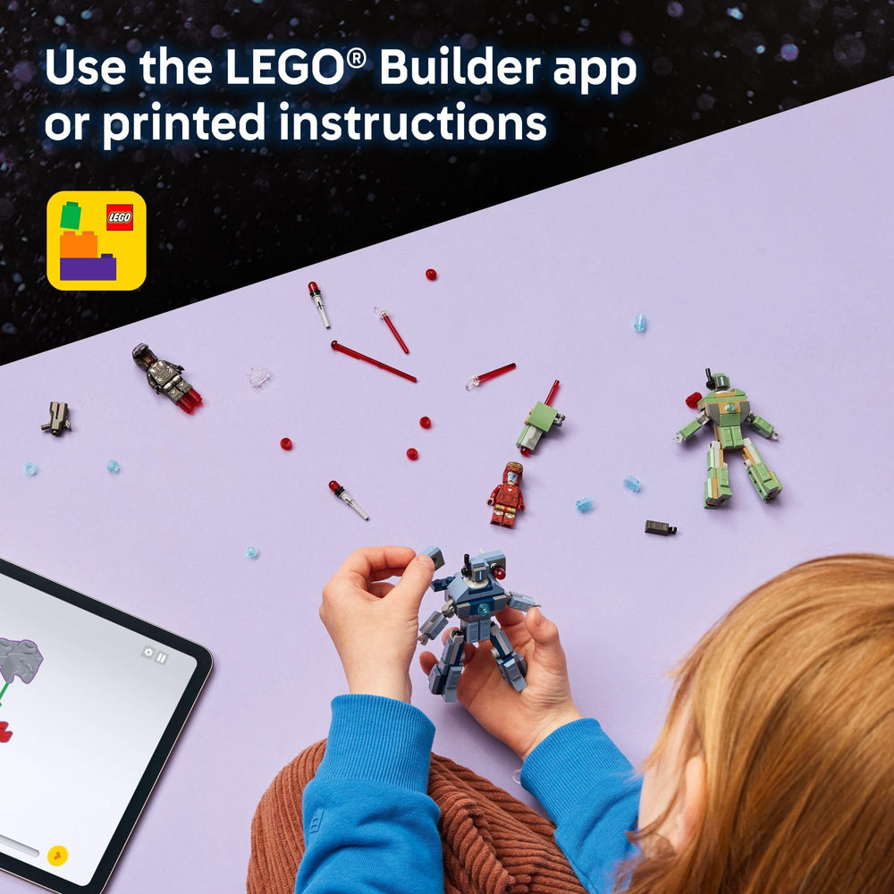 LEGO Marvel Iron Man & War Machine set 76320 Builder app 3D instructions guide construction