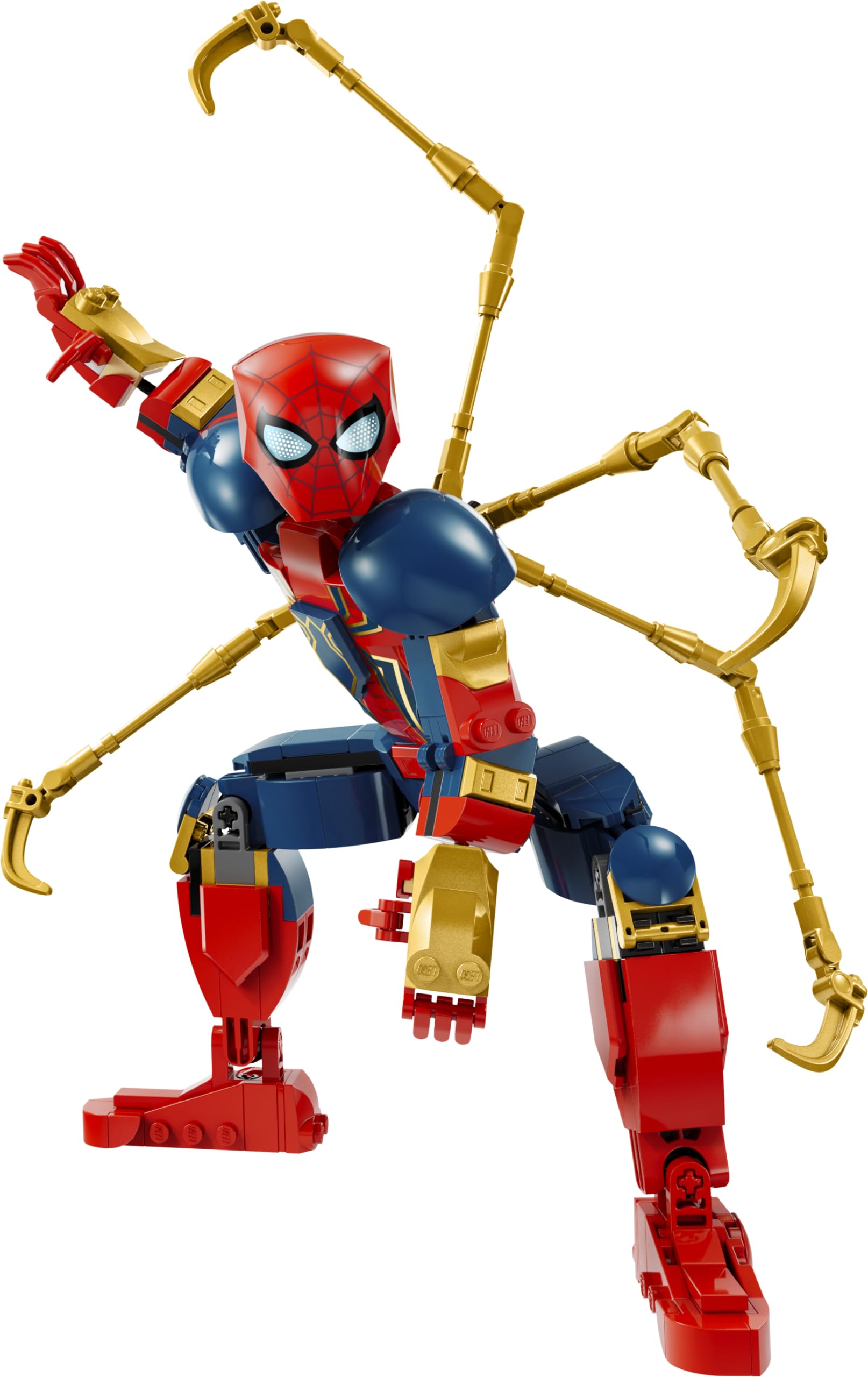 LEGO Marvel Iron Spider-Man four extra arms enhance poseability and creativity.