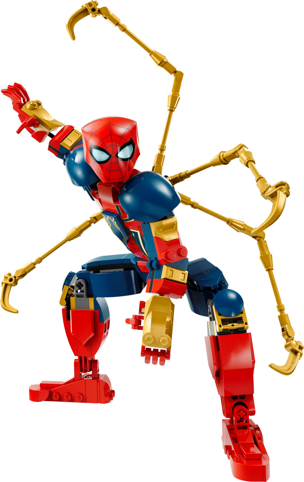 LEGO Marvel Iron Spider-Man four extra arms enhance poseability and creativity.