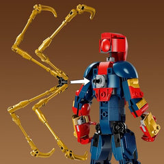 LEGO Marvel Iron Spider-Man movable arms enable versatile battle stances.