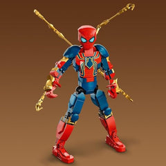 LEGO Marvel Iron Spider-Man movable shoulders for dynamic action poses.