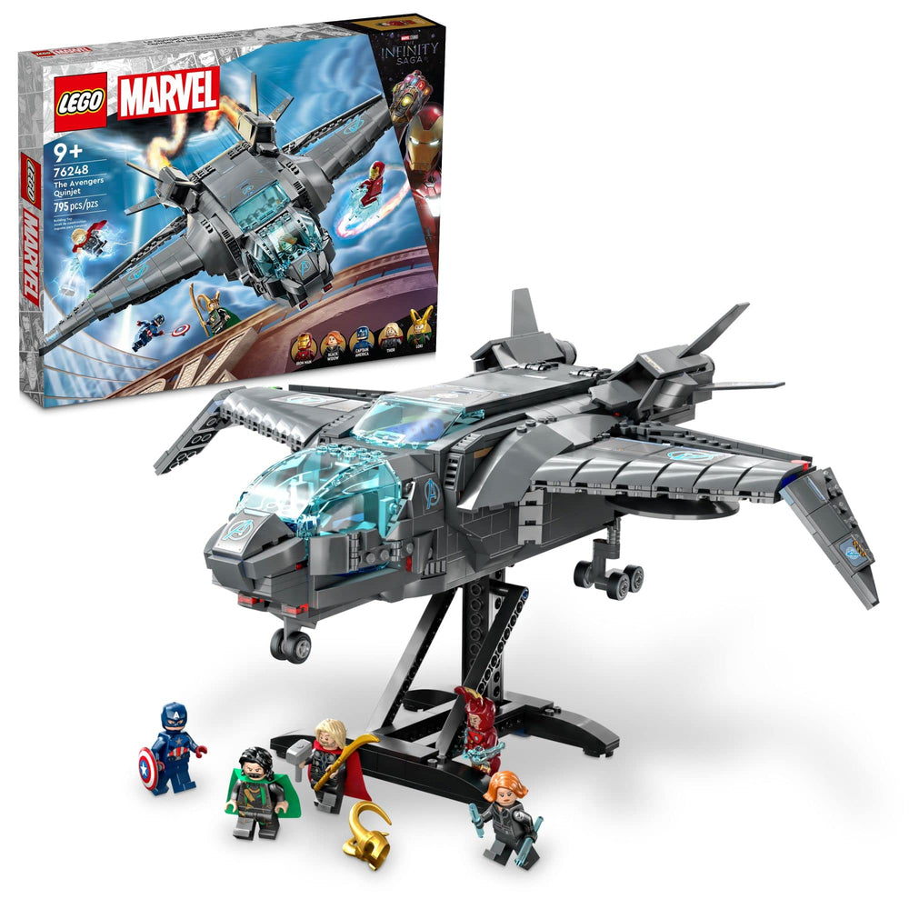 LEGO Marvel The Avengers Quinjet opening cockpit for immersive play