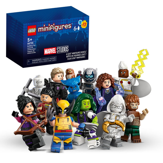 LEGO Marvel Series 2 blind box reveals six minifigures for imaginative play
