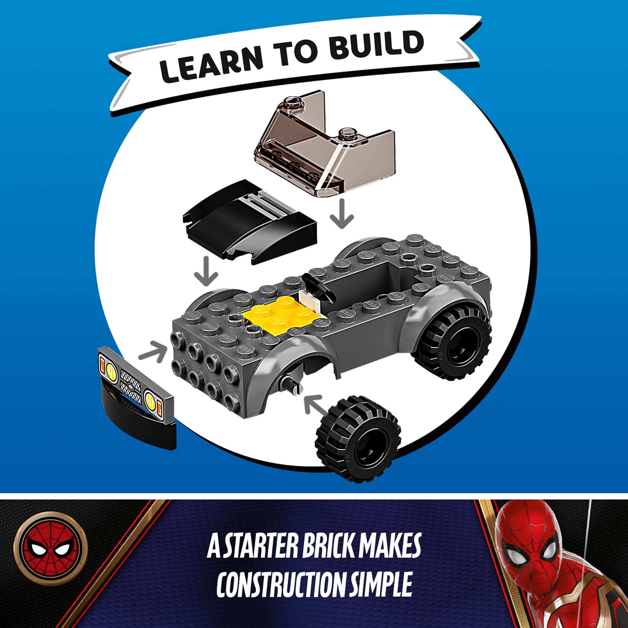 LEGO Marvel Spider-Man vs. Mysterio’s Drone Attack 76184 stolen ruby centerpiece drives storytelling