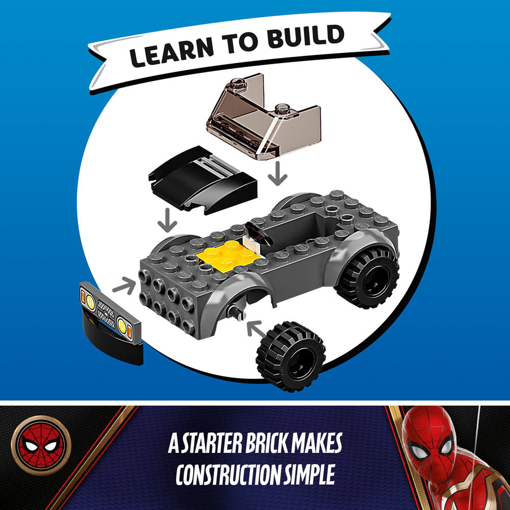 LEGO Marvel Spider-Man vs. Mysterio’s Drone Attack 76184 stolen ruby centerpiece drives storytelling