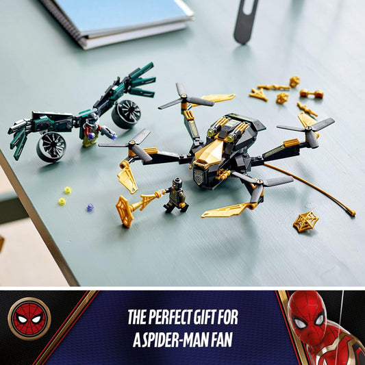 LEGO Marvel Spider-Man’s Drone Duel Spider-Man minifigure ready for skyward chases