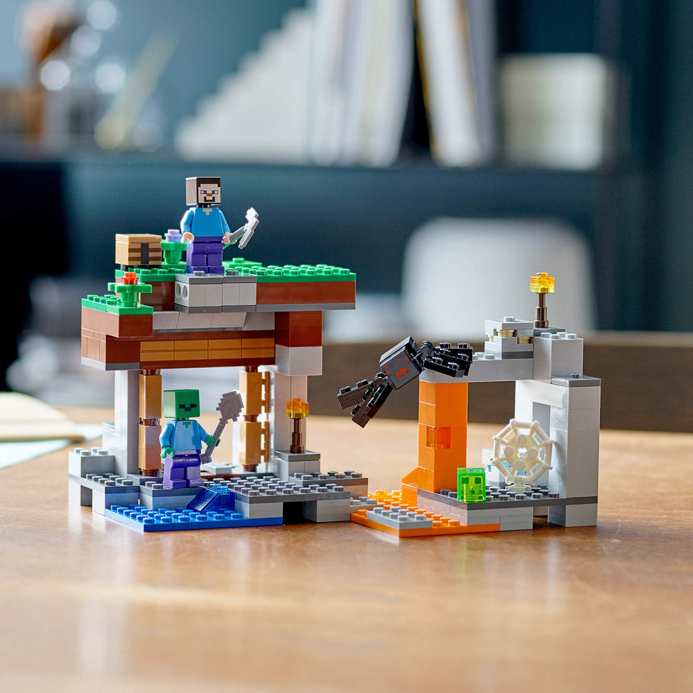 LEGO Minecraft The Abandoned Mine cave entrance for exploration and setup scenarios.