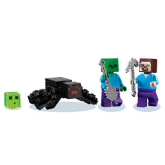 LEGO Minecraft Abandoned Mine cave entrance enhances exploration and mission setup