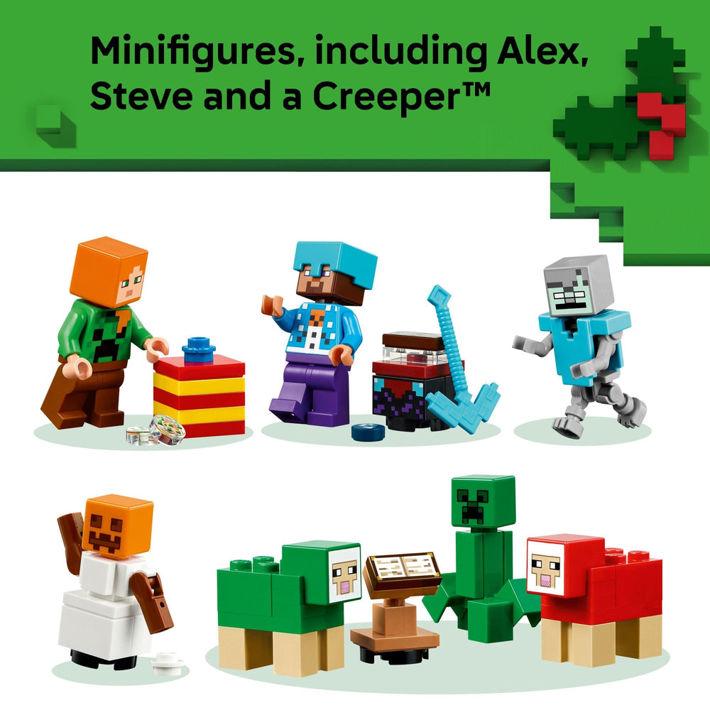 LEGO Minecraft Advent Calendar 2025 24 surprises for daily unboxing joy