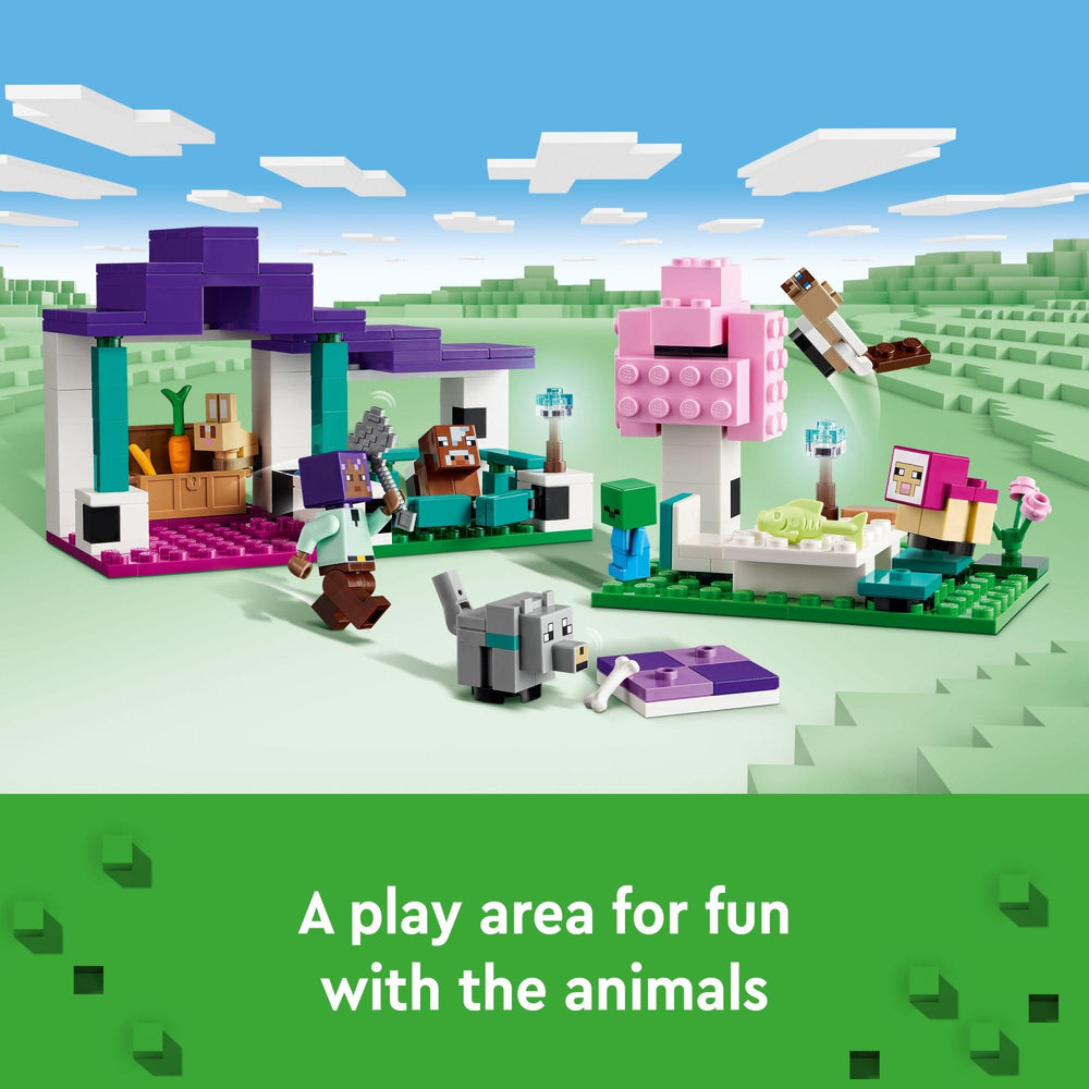 LEGO Minecraft Animal Sanctuary baby mobs broaden play possibilities and storytelling.