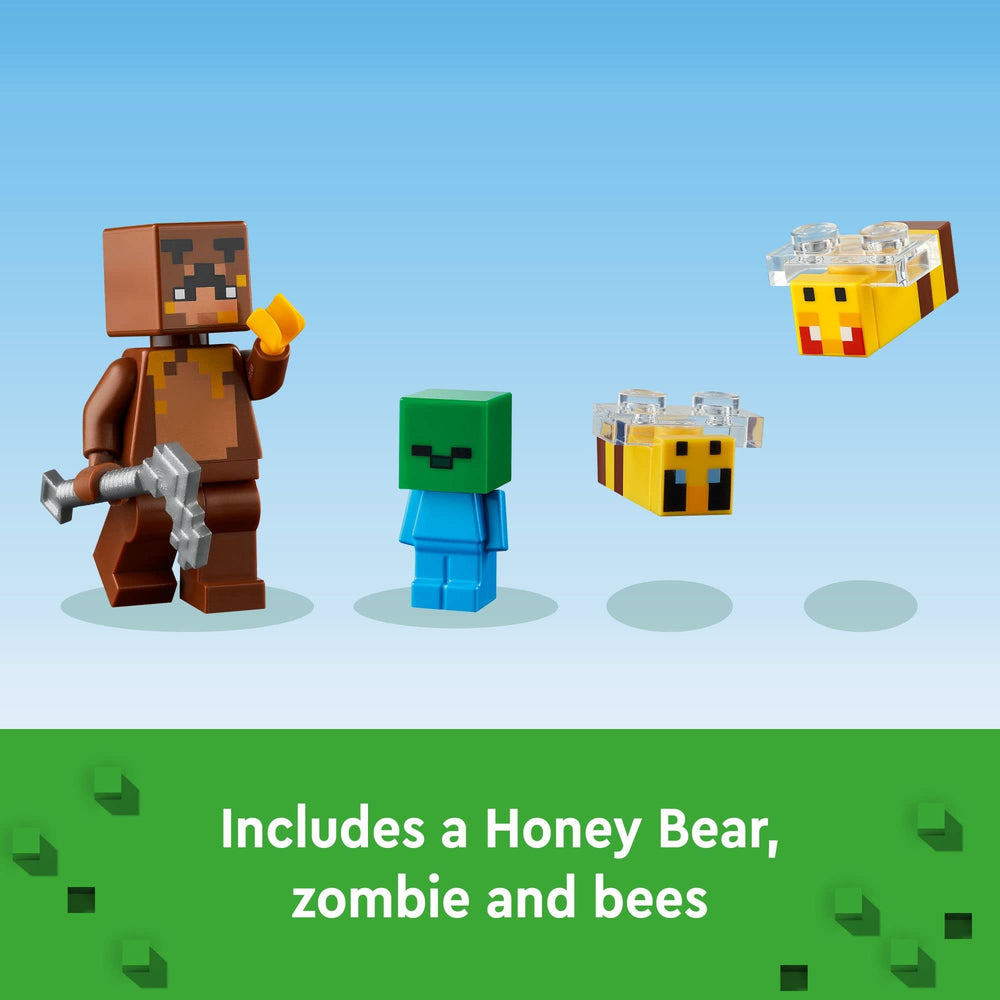 LEGO Minecraft Bee Cottage Builder app helps visualize builds.