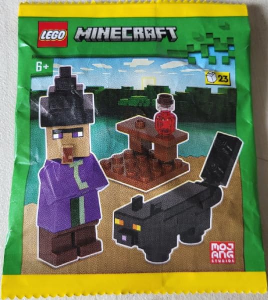 LEGO Minecraft black cat adds charm to any build.