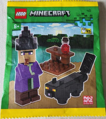 LEGO Minecraft black cat adds charm to any build.