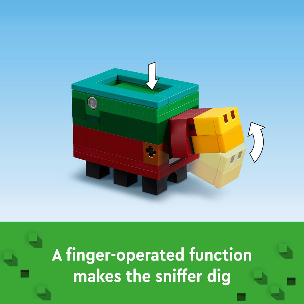 LEGO Minecraft Cherry Blossom Garden bees add lively nature-friendly play prompts.