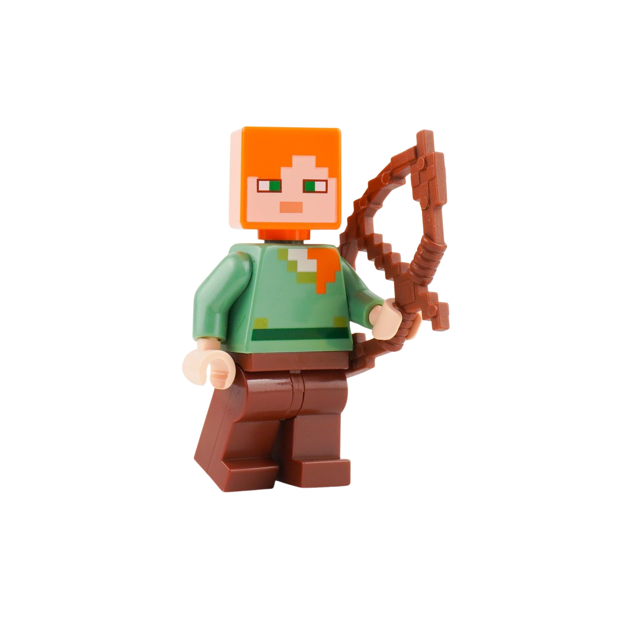 Steve, Alex, and Zombie with weapons and accessories for action play