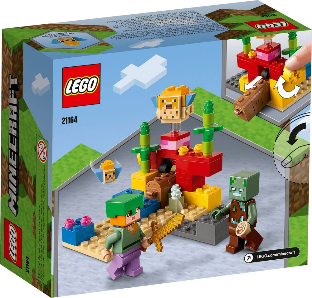 LEGO Minecraft Coral Reef: compact underwater set for quick builds.