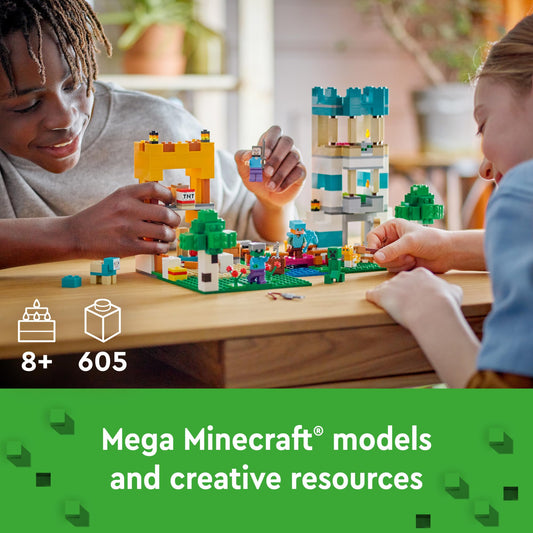 LEGO Minecraft The Crafting Box 4.0 Cat Cottage – cozy cat home for creative stories.