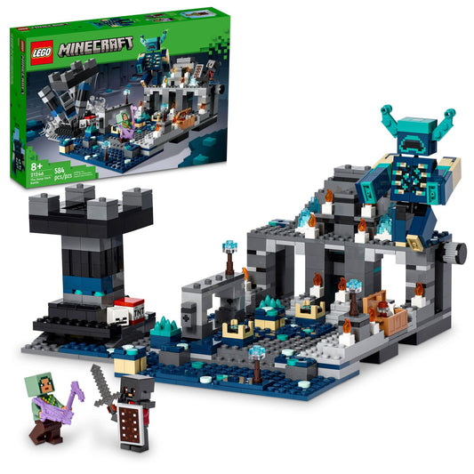 LEGO Minecraft Deep Dark Battle ancient city scene invites imaginative play.