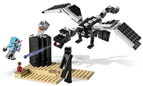 LEGO Minecraft Dragon Slayer minifigure with potion and ender pearl