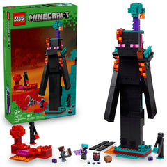 LEGO Minecraft Enderman Tower front view promotes imaginative play and display.