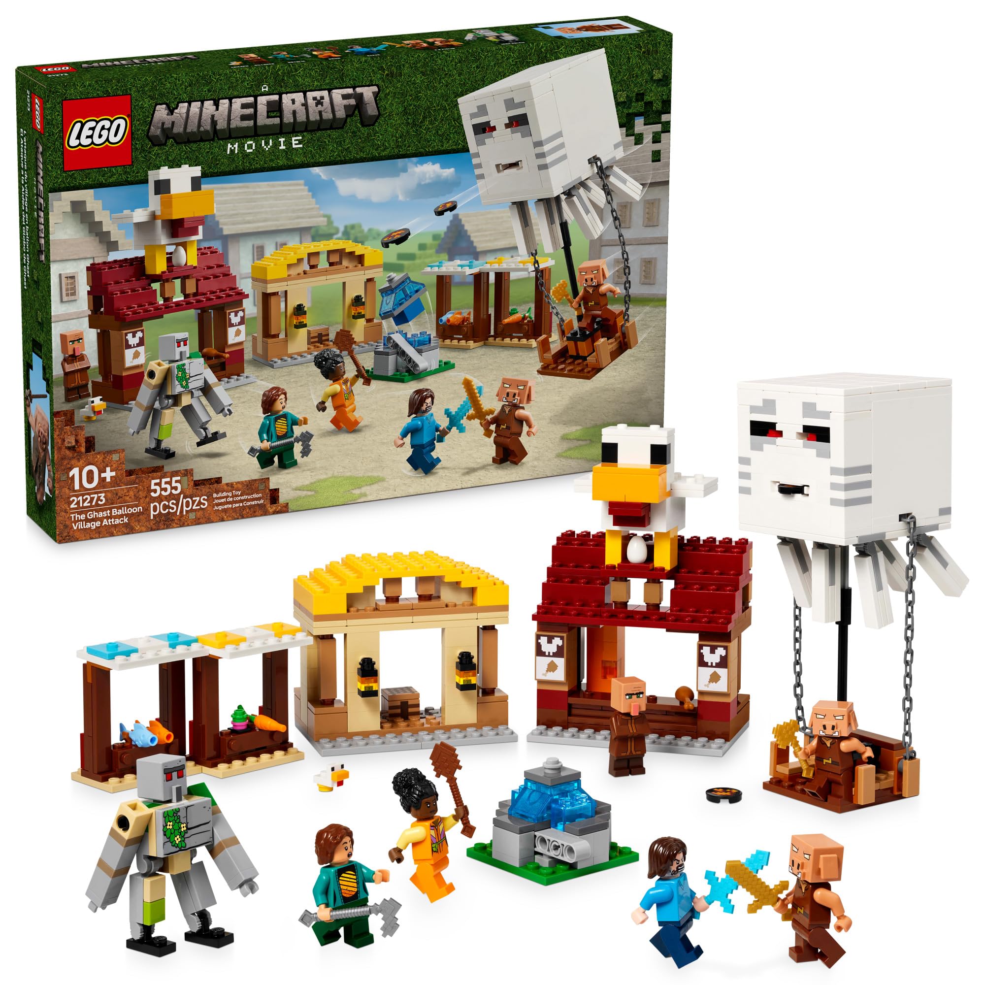 LEGO Minecraft ghast balloon overview for imaginative play and adventure.