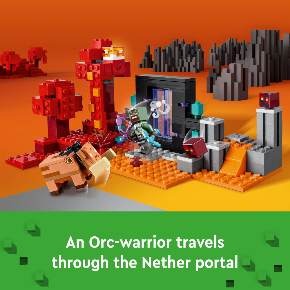LEGO Minecraft ghast shoots discs, adding cinematic danger to play sessions