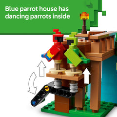 LEGO Minecraft Jungle Ranger and Parrot Handler minifigures expand roleplay scenarios.