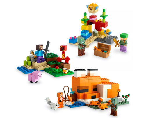 LEGO Minecraft Overworld Adventures Creeper Ambush scene invites action-packed storytelling